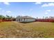 Backyard featuring a partial view of the back of the home and a wood fence at 13258 Sw 29Th Cir, Ocala, FL 34473