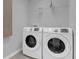 Washer and dryer hookups with overhead storage shelving for convenience at 13258 Sw 29Th Cir, Ocala, FL 34473