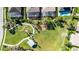 Overhead view showing a community park, swimming pool and walking path at 14101 Creekbed Cir, Winter Garden, FL 34787