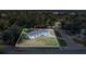 Aerial view of a home with a crisp white perimeter to indicate the property line at 5108 Balboa Dr, Orlando, FL 32808