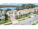 Aerial view of houses near a lake, showcasing the property's prime location and neighborhood at 9014 Sonoma Coast Dr, Winter Garden, FL 34787