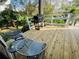 Inviting back deck with grill and outdoor furniture with backyard views at 124 Godfrey Rd, Edgewater, FL 32141
