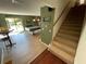 Spacious game room with pool table and access to the backyard at 124 Godfrey Rd, Edgewater, FL 32141
