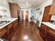 Bright, updated kitchen featuring wooden cabinets, white countertops, and stainless steel appliances at 124 Godfrey Rd, Edgewater, FL 32141