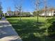 Community green space featuring manicured lawn, mature trees, and neighborhood homes at 14214 Shocklach Dr, Winter Garden, FL 34787