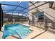 Beautiful screened-in pool and spa area perfect for outdoor entertainment at 4374 Rhyme St, Kissimmee, FL 34746