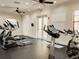 Bright, fully-equipped gym with modern exercise machines and ceiling fans at 8141 Roseville Blvd, Davenport, FL 33896