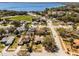 Aerial view of a quiet residential neighborhood with lake access and single Gathering homes at 600 Park Valley Cir, Minneola, FL 34715