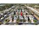 Aerial view of a neighborhood with a red pin marking the property's location in a residential area at 1139 Sand Creek Loop, Ocoee, FL 34761