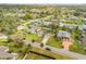 Aerial view of a residential neighborhood, showcasing lush greenery and a mix of home styles at 2130 Pope Ave, South Daytona, FL 32119