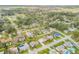 Expansive aerial view of a residential neighborhood featuring mature trees and well-maintained lawns at 2130 Pope Ave, South Daytona, FL 32119