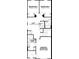 A detailed floor plan of the second story showcases the layout of the bedrooms and bathrooms at 5116 Rain Shadow Dr, St Cloud, FL 34772