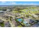 Community aerial view featuring tennis courts, a pool, and nearby golf courses at 53 High Vista Dr, Davenport, FL 33837