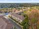 Aerial view of multi-story condos surrounded by trees and a lake at 706 Westpark Way # 203, Celebration, FL 34747