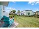 Relaxing backyard view with lush green space and comfortable seating, ideal for enjoying the outdoors at 8179 Coconut Pl, Kissimmee, FL 34747