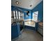 The bathroom has a large bathtub, a glass enclosed shower, and interesting design elements at 121 Loma Bonita Dr, Davenport, FL 33837