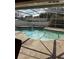 Screened-in pool with patio space and view of the backyard at 121 Loma Bonita Dr, Davenport, FL 33837