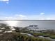 Expansive lake view showcasing the long wooden pier and gazebo over serene waters at 2682 Mead Ave, St Cloud, FL 34771