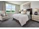 Serene main bedroom with neutral tones, a large window offering natural light, and comfortable furnishings at 3797 Giorgio Dr, Winter Haven, FL 33884