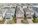 Aerial view of a neighborhood showcasing the property's location and surrounding community amenities at 431 Novi Path, Kissimmee, FL 34747