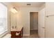 Bathroom with a single sink vanity, mirror and tiled flooring at 1201 Berkman Cir, Sanford, FL 32771