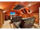 Home theater room features a large screen, and theater seating at 1220 Lake Mills Rd, Chuluota, FL 32766