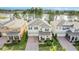 Beautiful aerial view of home with well-manicured lawn and serene lake backdrop at 17846 Adrift Rd, Winter Garden, FL 34787