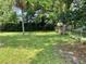 Wide shot of a green backyard with shade trees and a partial fence line at 435 Pleasant St, Lake Helen, FL 32744