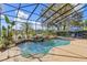 Beautiful pool featuring lush landscaping, a waterfall, and a relaxing outdoor space at 490 Wekiva Preserve Dr, Apopka, FL 32712