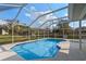 Enclosed pool and spa area with a screened enclosure that provides ample natural light at 5173 Clarion Oaks Dr, Orlando, FL 32808