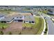 Aerial view of a modern home with a spacious lot in a Gathering-friendly neighborhood at 13270 Panama Beach Ct, Orlando, FL 32827