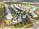 Scenic aerial view of a beautiful suburban neighborhood adjacent to a golf course and a pond at 1440 Pro Shop Ct, Davenport, FL 33896