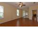 Bedroom with a ceiling fan and sliding glass doors at 15313 Hayworth Dr, Winter Garden, FL 34787
