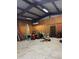 Spacious garage interior featuring concrete floors, metal roof, and versatile workspace at 18468 Sabal St, Orlando, FL 32833