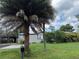 Cozy single-story home featuring mature palm trees, and green lawn on a partially cloudy day at 18541 15Th Ave, Orlando, FL 32833