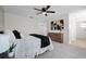 Bedroom with soft carpet, closet and ensuite bathroom access for added privacy at 2751 Carmel Ct, Kissimmee, FL 34746