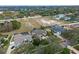 Impressive aerial view highlighting a screened-in pool and a backyard play area perfect for entertaining at 3569 Bellington Dr, Orlando, FL 32835