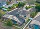 Aerial view showcasing a screened-in pool, deck, patio, and fenced yard, perfect for outdoor living at 3569 Bellington Dr, Orlando, FL 32835