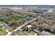 Expansive aerial view showcases a scenic neighborhood with lush greenery and a tranquil lake nearby at 4898 Meadow Dr, St Cloud, FL 34772