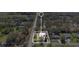 Lovely aerial view focuses on a property, highlighting its well-maintained yard and proximity to the road at 4898 Meadow Dr, St Cloud, FL 34772