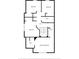 Second floor plan showing layout of bedrooms, bathrooms, and hallways, including a primary bedroom suite at 625 Trikomo Dr, Davenport, FL 33896