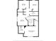 Second floor plan showing layout of bedrooms, bathrooms, and hallways, including a primary bedroom suite at 625 Trikomo Dr, Davenport, FL 33896