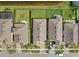 Aerial shot of the community showcasing the homes and well-kept streets at 211 Venetian Palms Blvd, New Smyrna Beach, FL 32168