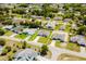 An aerial view of a well-maintained neighborhood that has landscaped yards, paved roads and sidewalks at 3324 Sw 137Th Loop, Ocala, FL 34473
