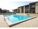 Cool off in this sparkling pool surrounded by plenty of lounge chairs for relaxing and soaking up the sun at 626 Orange Dr # 242, Altamonte Springs, FL 32701