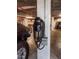 Parking garage with a TESLA electric vehicle charger at 7550 Hinson St # 11C, Orlando, FL 32819