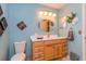 Charming bathroom with vanity and unique decor at 22 Sweetwater Creek Cir, Oviedo, FL 32765
