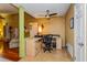 Dedicated office space with a ceiling fan and ample natural light at 22 Sweetwater Creek Cir, Oviedo, FL 32765
