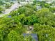 Aerial view showing mature trees surround this property and neighborhood with its lush greenery at 2208 Page Ave, Orlando, FL 32806