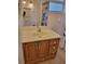 Bathroom with vanity, mirror, and shower at 2215 Hontoon Rd., Deland, FL 32720